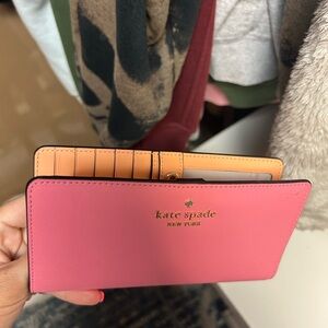 Kate Spade Pink and Tan Wallet
